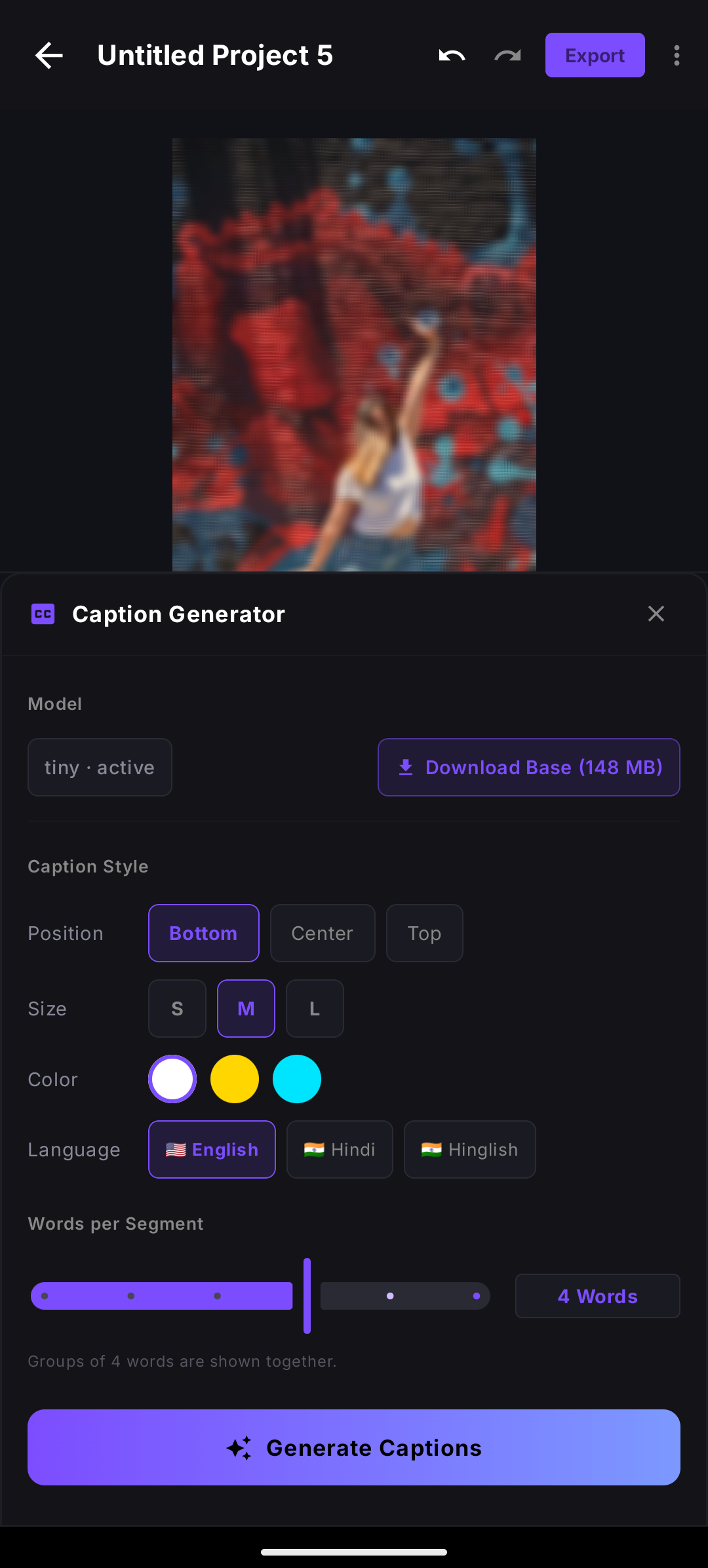 Subtitles Generator