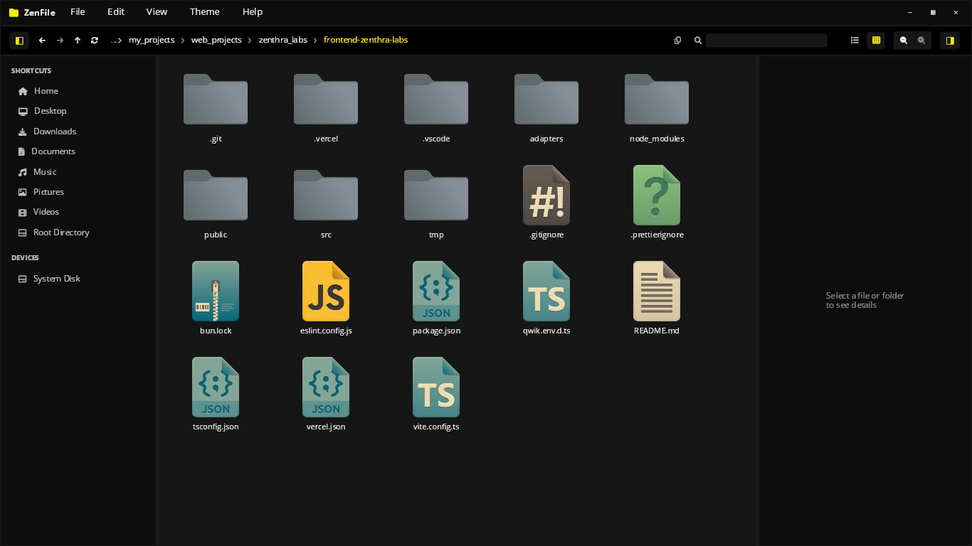 ZenFile coding language icon support